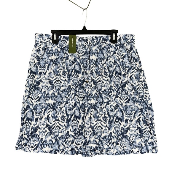 Eddie Bauer Dresses & Skirts - Eddie Bauer Skirt Sz L Rayon Mini Outdoor Travel Style Modern Utility Trend
